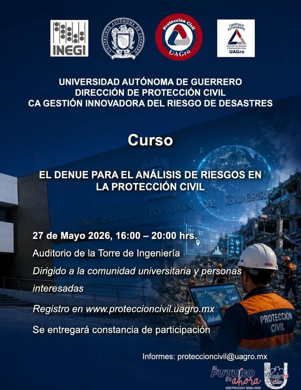 El denue para el análisis de riesgos en la protección civil.